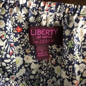J Crew Liberty Print Large Top